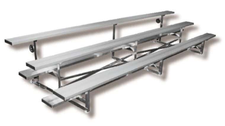 3 Row Tip N Roll Portable Aluminum Bleacher (Seats 42*) – 21′ | Rental 3 Row Tip N Roll Portable Aluminum Bleacher (Seats 42*) – 21′ | Rental