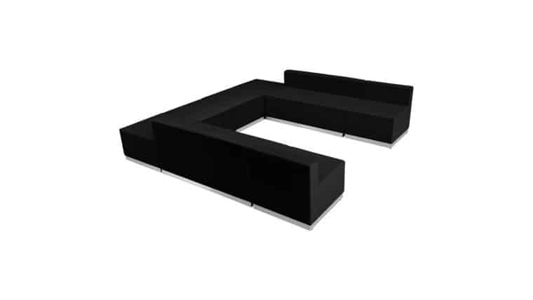 Package – HERCULES Alon Series Black LeatherSoft Reception Configuration, 8 Pieces | Rental Package – HERCULES Alon Series Black LeatherSoft Reception Configuration, 8 Pieces | Rental