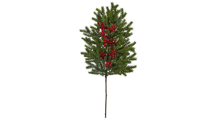 34” Pine and Berries Artificial Hanging Plant | Rental 34” Pine and Berries Artificial Hanging Plant | Rental
