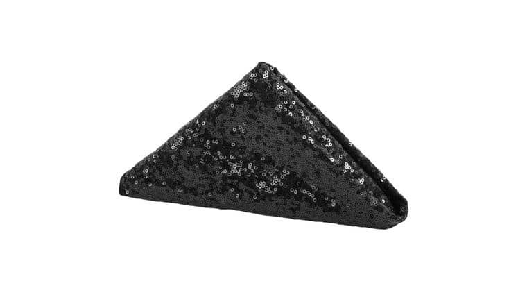 Glitz Sequin Napkin 20″x20″ – Black | Rental Glitz Sequin Napkin 20″x20″ – Black | Rental