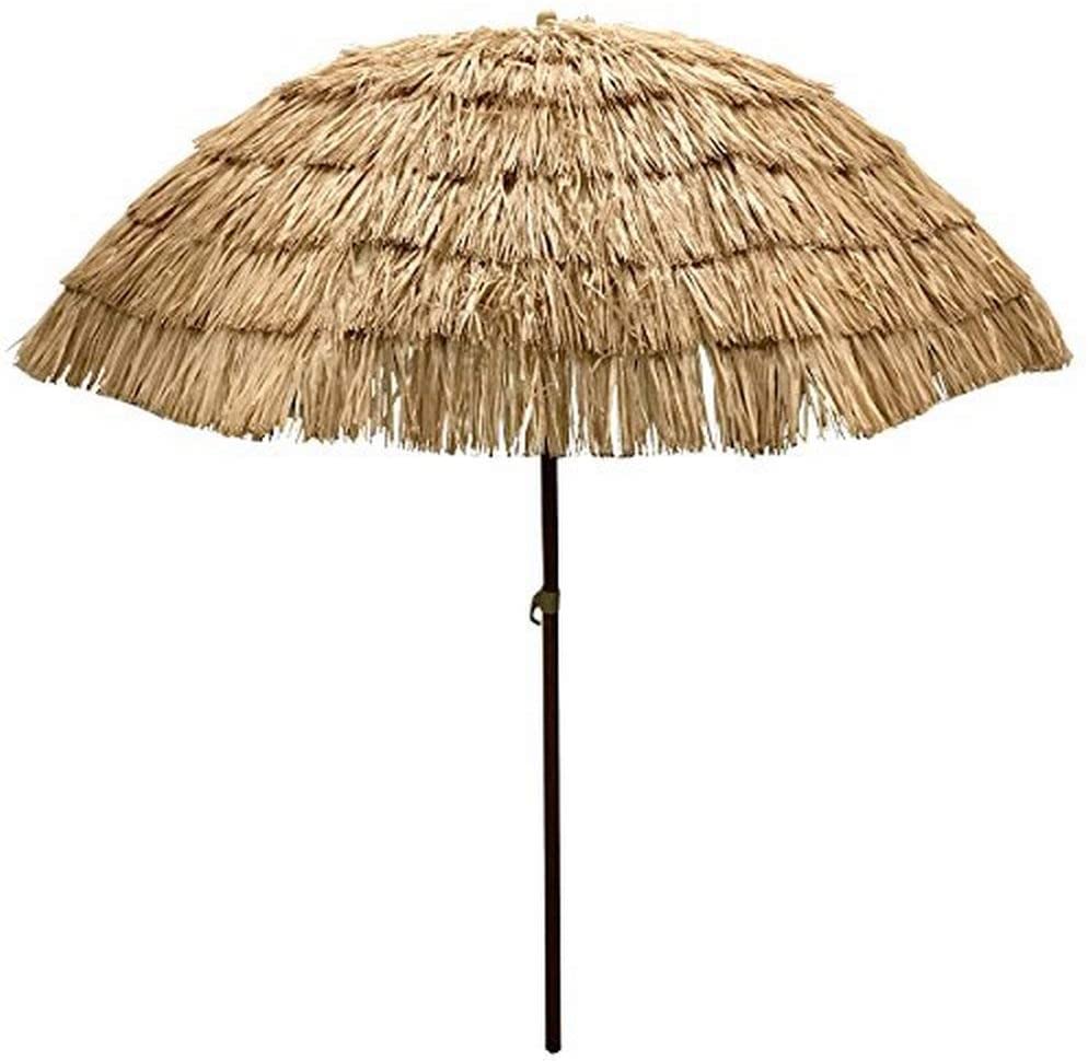 8′ Market Umbrella Kit – Natural Tiki Thatch | Rental 8′ Market Umbrella Kit – Natural Tiki Thatch | Rental