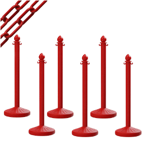 Plastic C Hook For Stanchion – Red | Rental Plastic C Hook For Stanchion – Red | Rental