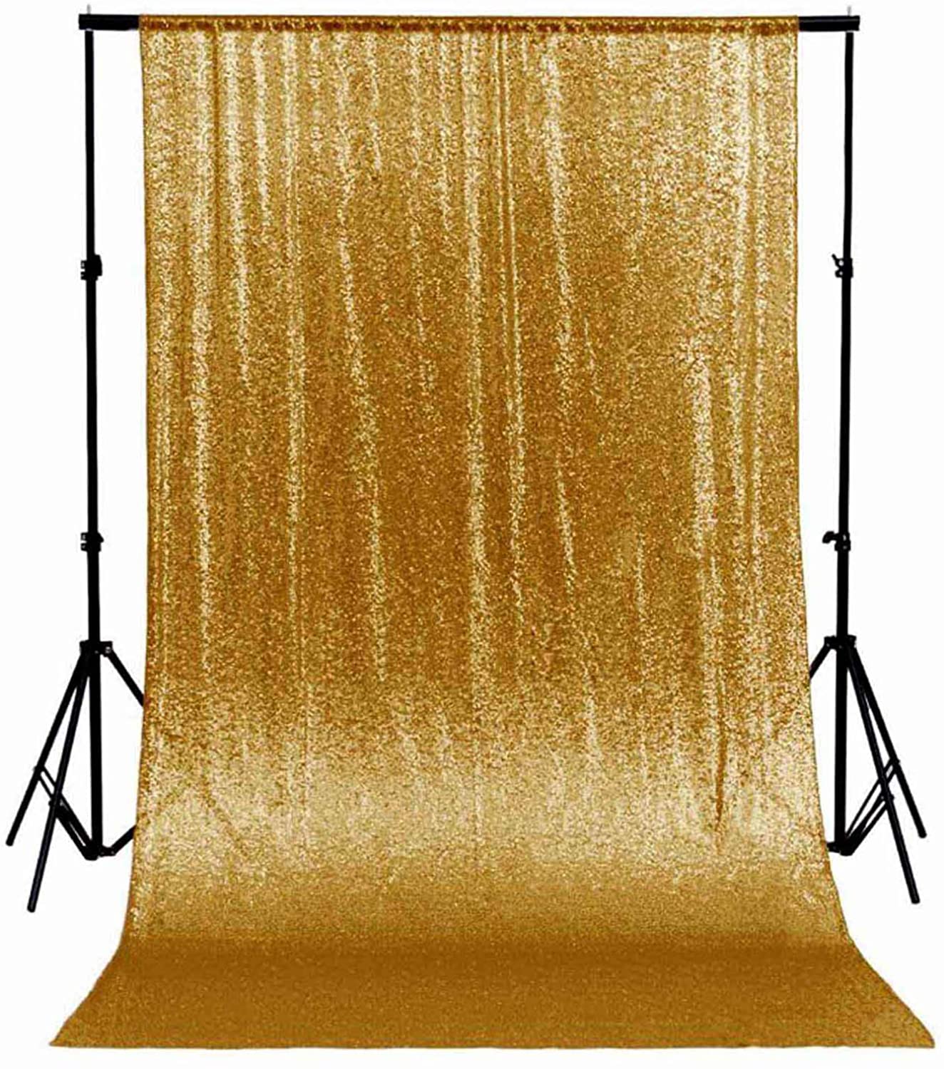 Drapery – Sequin Curtain Backdrop – 8′ x 8′ Gold | Rental Drapery – Sequin Curtain Backdrop – 8′ x 8′ Gold | Rental