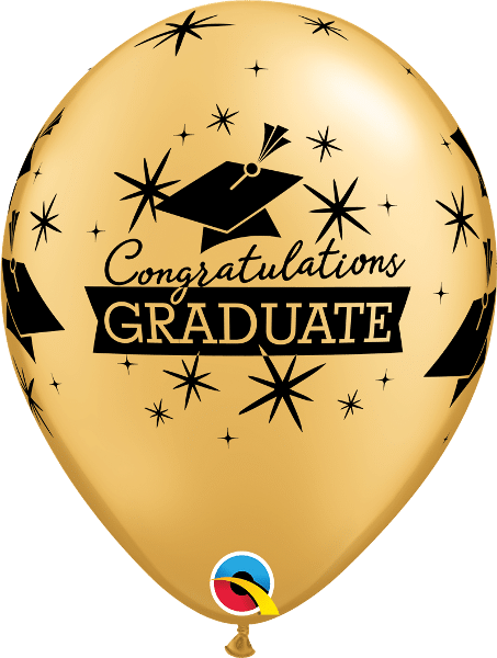 11″ Gold Congrats Grad Balloon | Rental 11″ Gold Congrats Grad Balloon | Rental