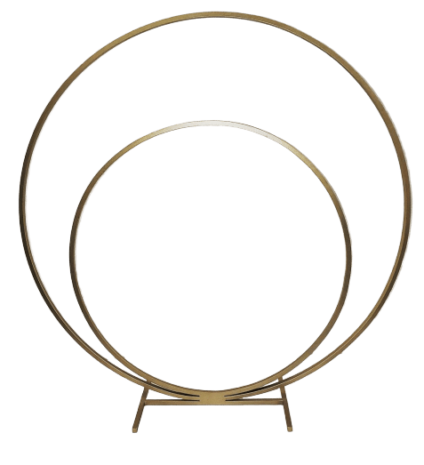 Double Gold Ring Arch | Rental Double Gold Ring Arch | Rental