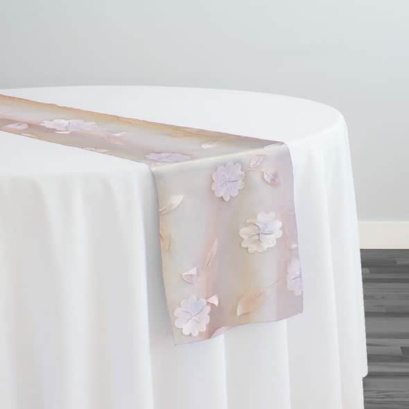 Lily Petal Table Runner in Blush | Rental Lily Petal Table Runner in Blush | Rental