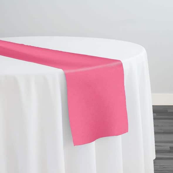 Premium Poly (Poplin) Table Runner in Coral L 1201 | Rental