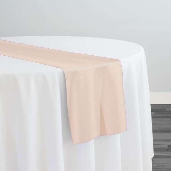 Premium Poly (Poplin) Table Runner in Cream 7116 | Rental