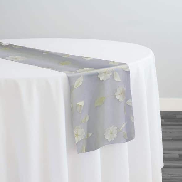Lily Petal Table Runner in Ivory | Rental Lily Petal Table Runner in Ivory | Rental