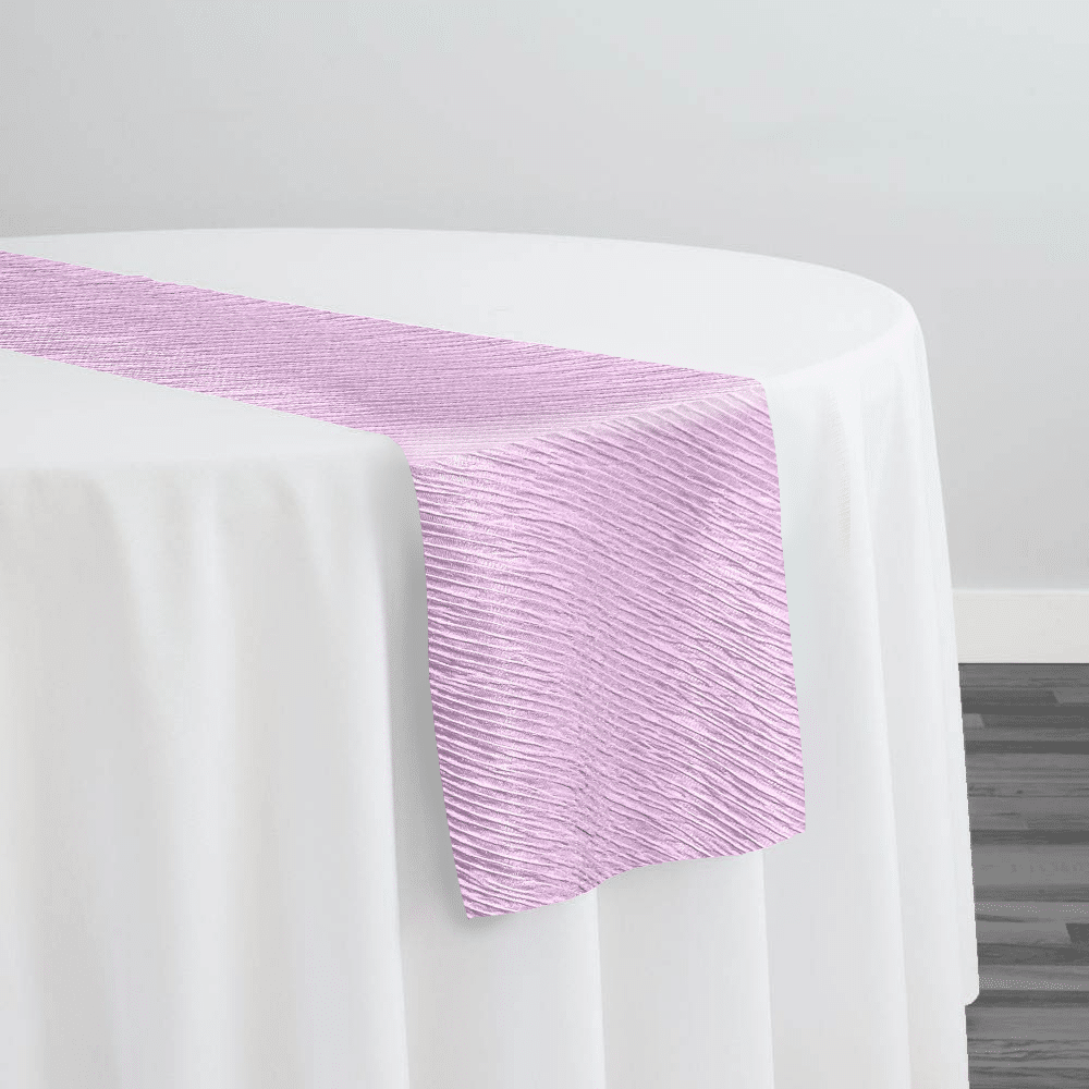 Bella Crepe Table Runner in Lavender | Rental Bella Crepe Table Runner in Lavender | Rental