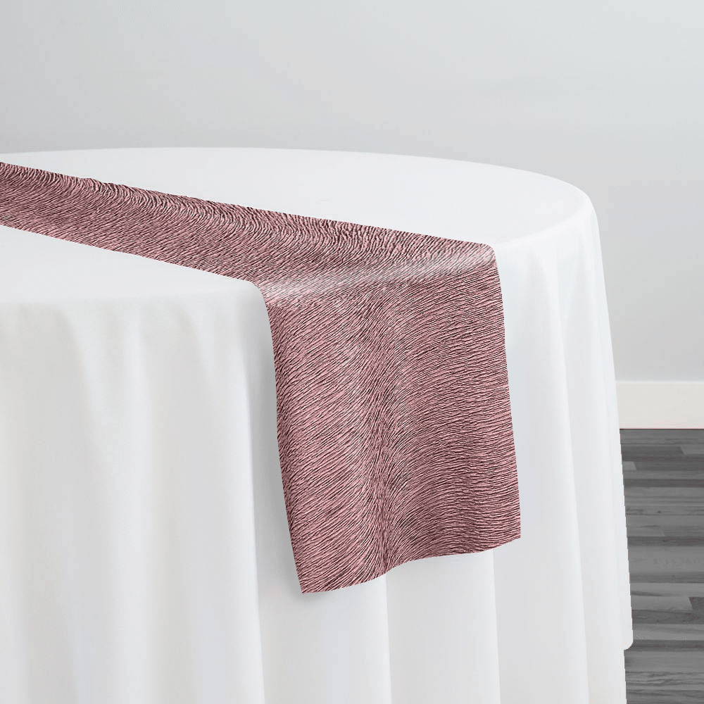 Bella Crepe Table Runner in Mauve | Rental Bella Crepe Table Runner in Mauve | Rental