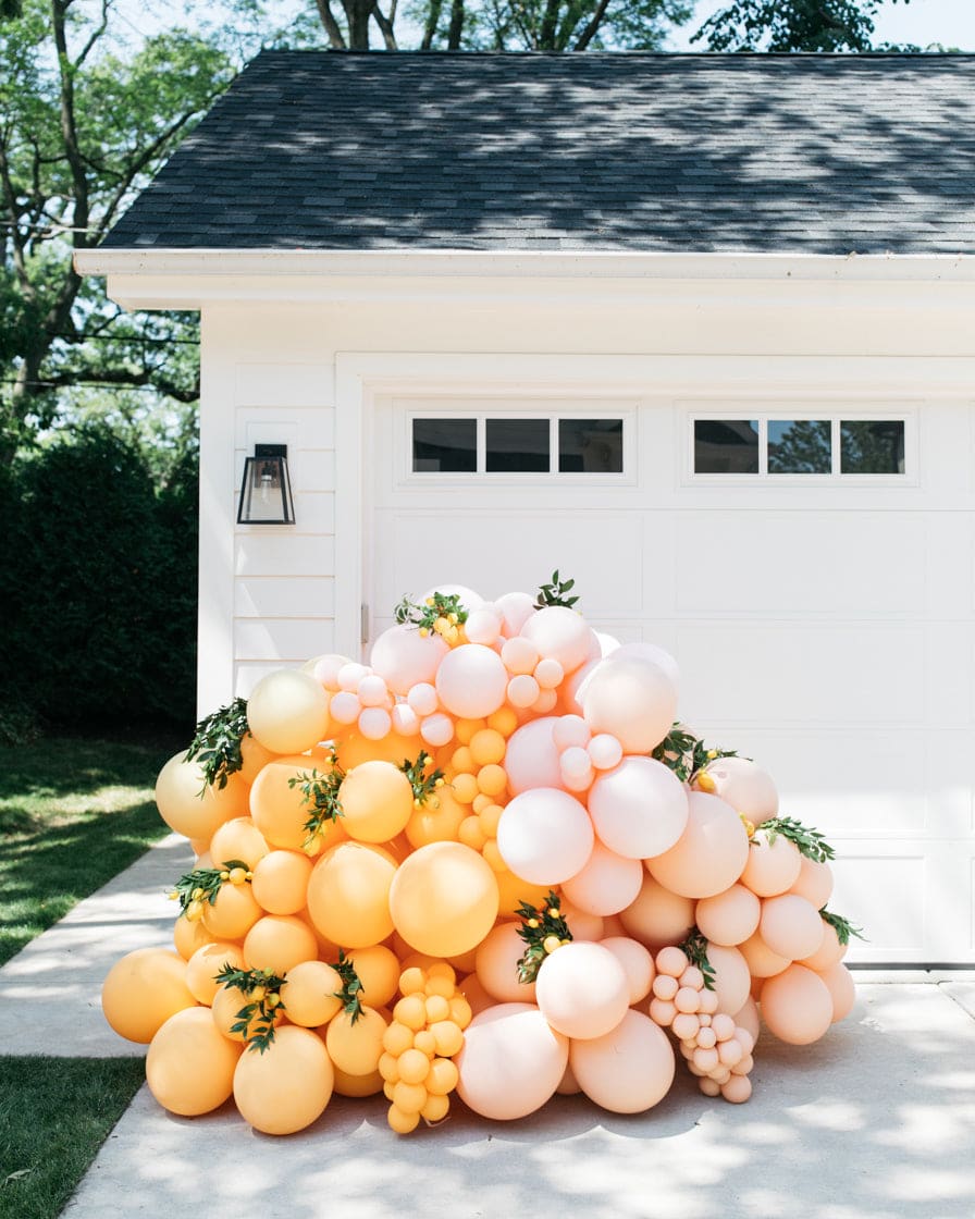 OUTDOOR – Bridal – Freestanding Balloon Piece with Greenery | Rental