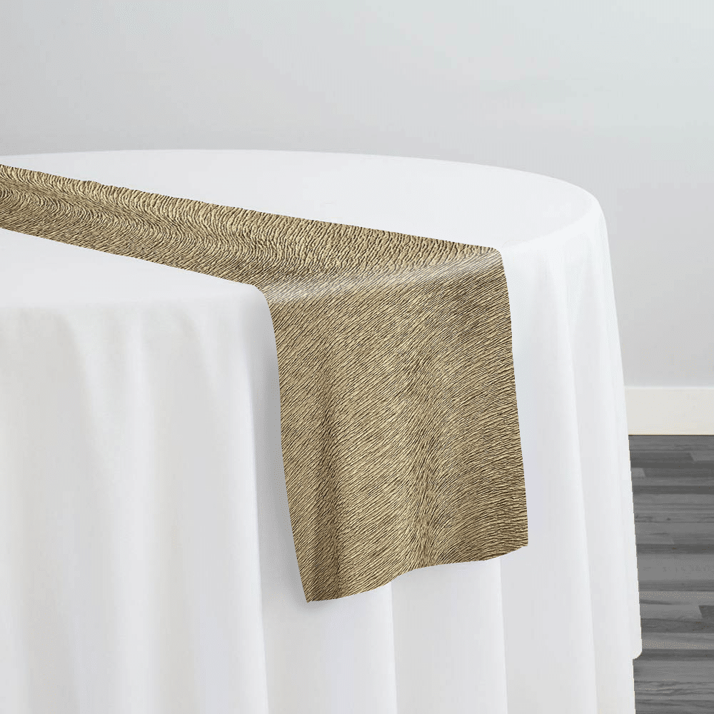 Bella Crepe Table Runner in Taupe | Rental Bella Crepe Table Runner in Taupe | Rental