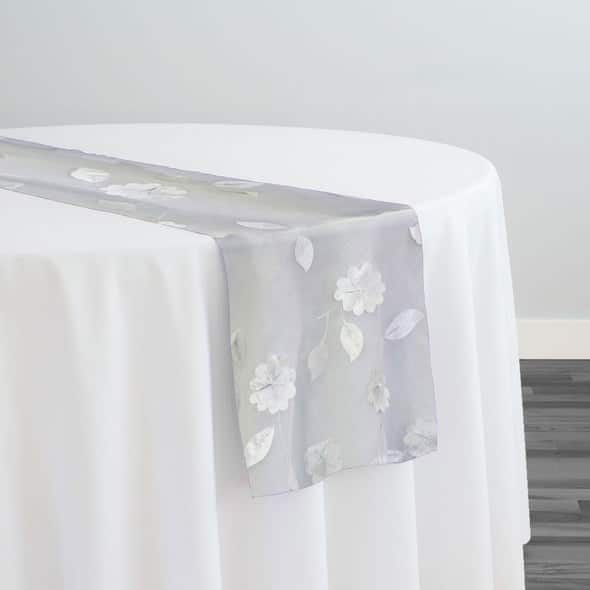 Lily Petal Table Runner in White | Rental Lily Petal Table Runner in White | Rental