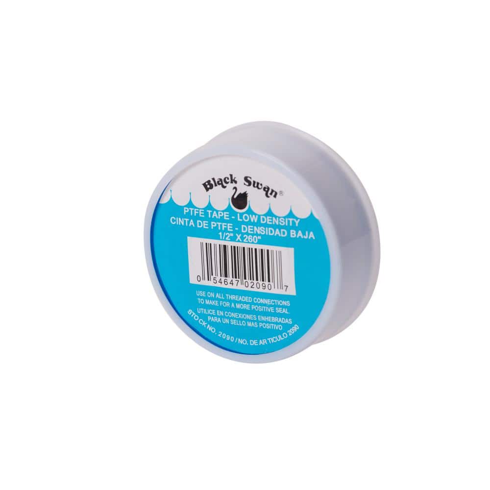 Black Swan — 1/2 in. x 260 in. PTFE Tape Low Density China White-Cut Case | Rental Black Swan — 1/2 in. x 260 in. PTFE Tape Low Density China White-Cut Case | Rental