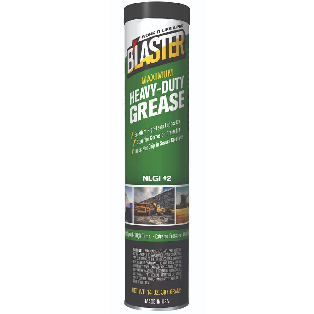 Blaster — 14 oz. Maximum Heavy-Duty Grease Cartridge for Grease Gun | Rental Blaster — 14 oz. Maximum Heavy-Duty Grease Cartridge for Grease Gun | Rental