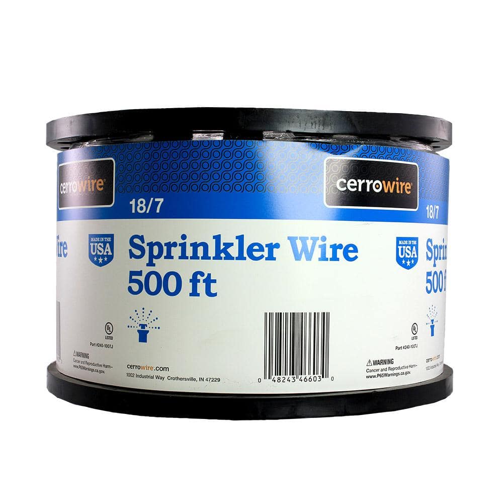 Cerrowire — 500 ft. 18/7 Black Solid Copper Sprinkler Wire | Rental Cerrowire — 500 ft. 18/7 Black Solid Copper Sprinkler Wire | Rental
