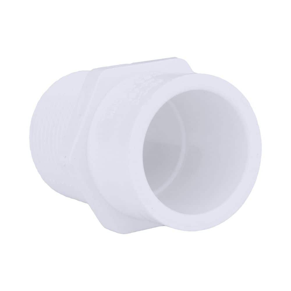 Charlotte Pipe — 1 in. x 3/4 in. PVC Schedule 40 MPT x S Male Reducer Adapter | Rental Charlotte Pipe — 1 in. x 3/4 in. PVC Schedule 40 MPT x S Male Reducer Adapter | Rental