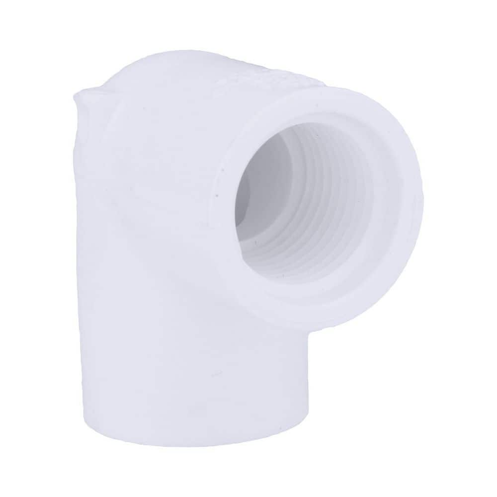 3/4 in. PVC Schedule 40 90-Degree S x FIP Elbow Fitting | Rental 3/4 in. PVC Schedule 40 90-Degree S x FIP Elbow Fitting | Rental