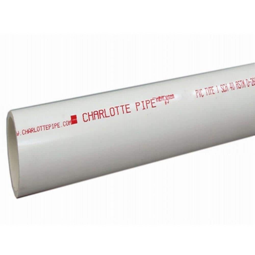 Charlotte Pipe — 1-1/4 in. x 10 ft. PVC DWV Sch. 40 Pipe | Rental Charlotte Pipe — 1-1/4 in. x 10 ft. PVC DWV Sch. 40 Pipe | Rental