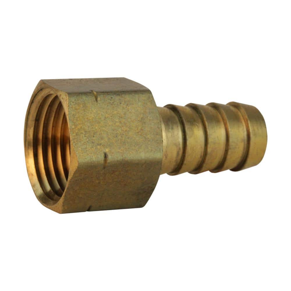 Everbilt — 1/2 in. Barb x 1/2 in. FIP Brass Adapter Fitting | Rental Everbilt — 1/2 in. Barb x 1/2 in. FIP Brass Adapter Fitting | Rental