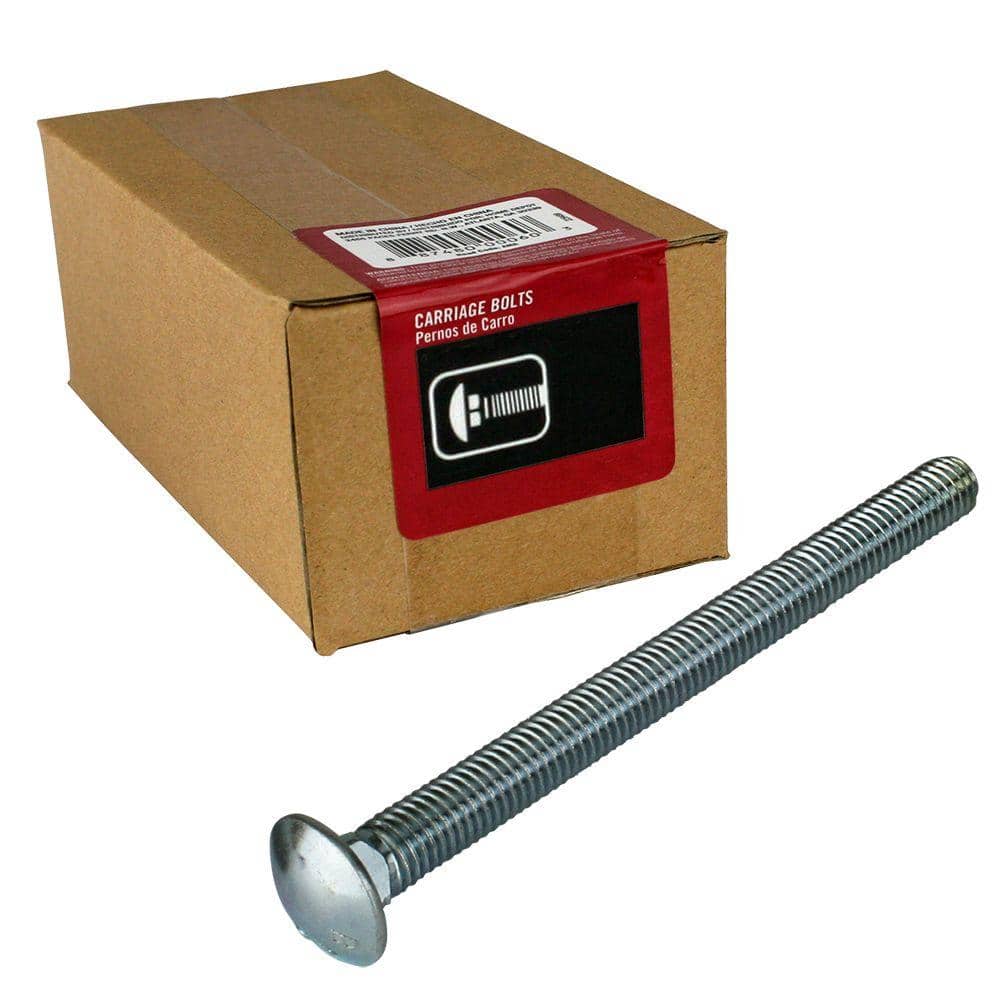 Everbilt — 5/16 in.-18 x 4 in. Zinc Plated Carriage Bolt (50-Pack) | Rental Everbilt — 5/16 in.-18 x 4 in. Zinc Plated Carriage Bolt (50-Pack) | Rental