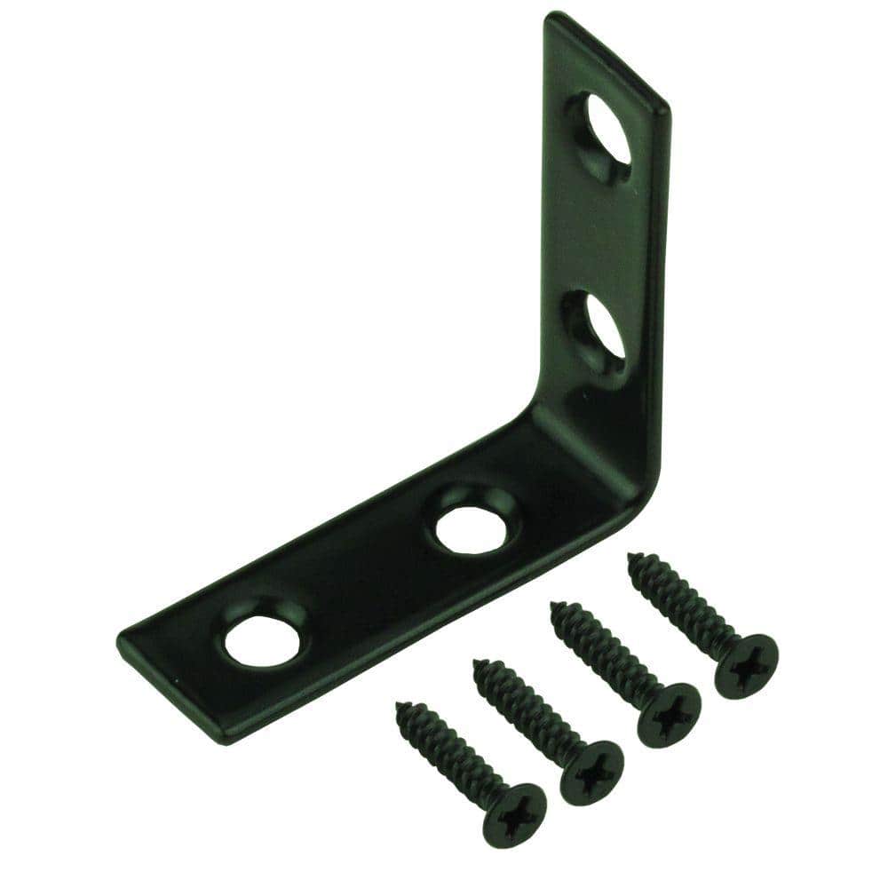 Everbilt — (4-Pack) 1-1/2 in. Black Corner Brace | Rental Everbilt — (4-Pack) 1-1/2 in. Black Corner Brace | Rental