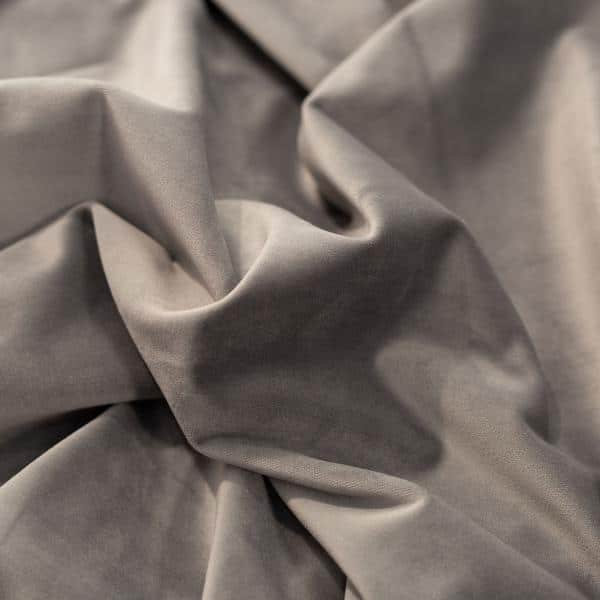 Light Silver Casablanca Velvet Designer Drape by Eastern Mills – Choose your Length – 57″ Wide | Rental