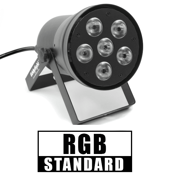 PAR36 “Mini Par Can” Backdrop Light / Uplight – LED – DMX – NEW Design | Rental
