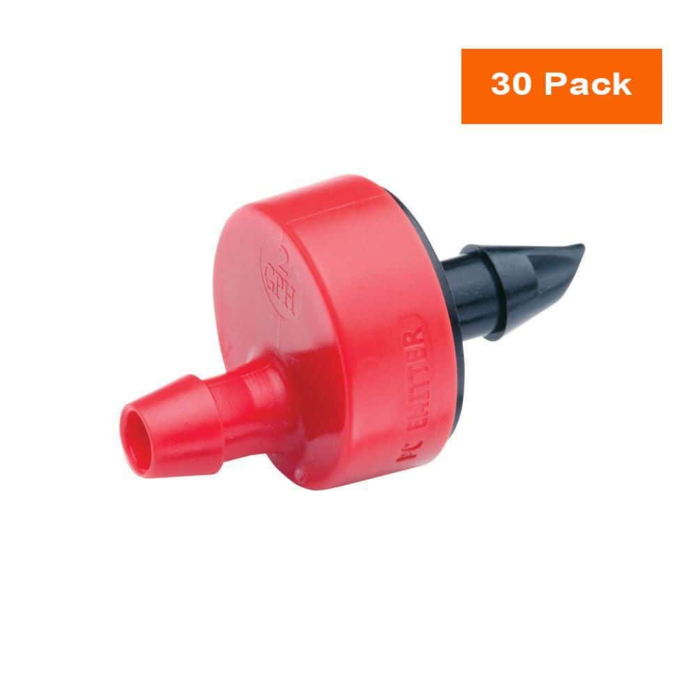 Rain Bird — 2 GPH Pressure Compensating Spot Watering Drippers/Emitters (30-Pack) | Rental