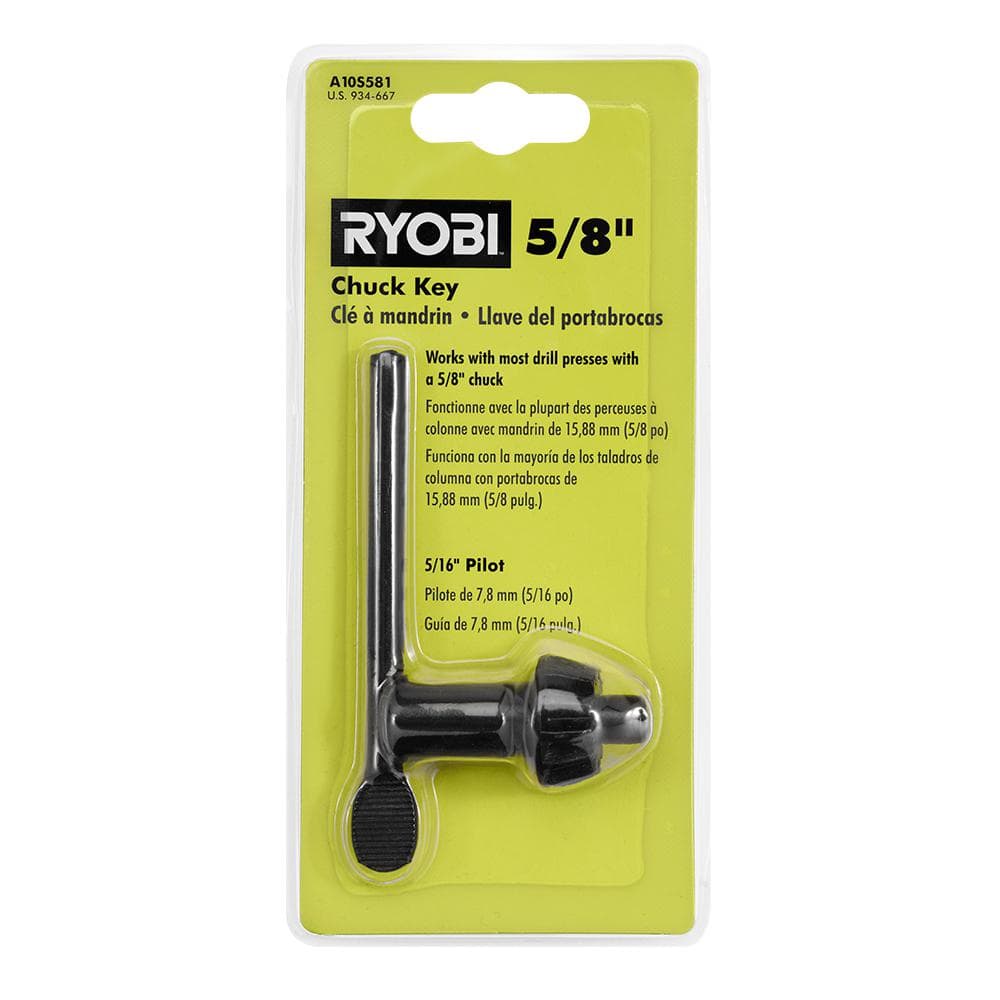 RYOBI — 5/8 in. Black Metal Chuck Key with 5/16 in. Pilot | Rental
