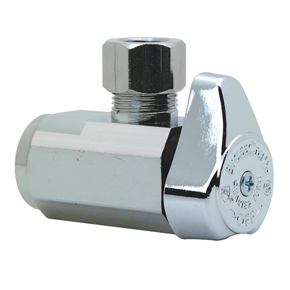 BrassCraft — 1/2 in. FIP Inlet x 3/8 in. Compression Outlet 1/4-Turn Angle Valve | Rental BrassCraft — 1/2 in. FIP Inlet x 3/8 in. Compression Outlet 1/4-Turn Angle Valve | Rental