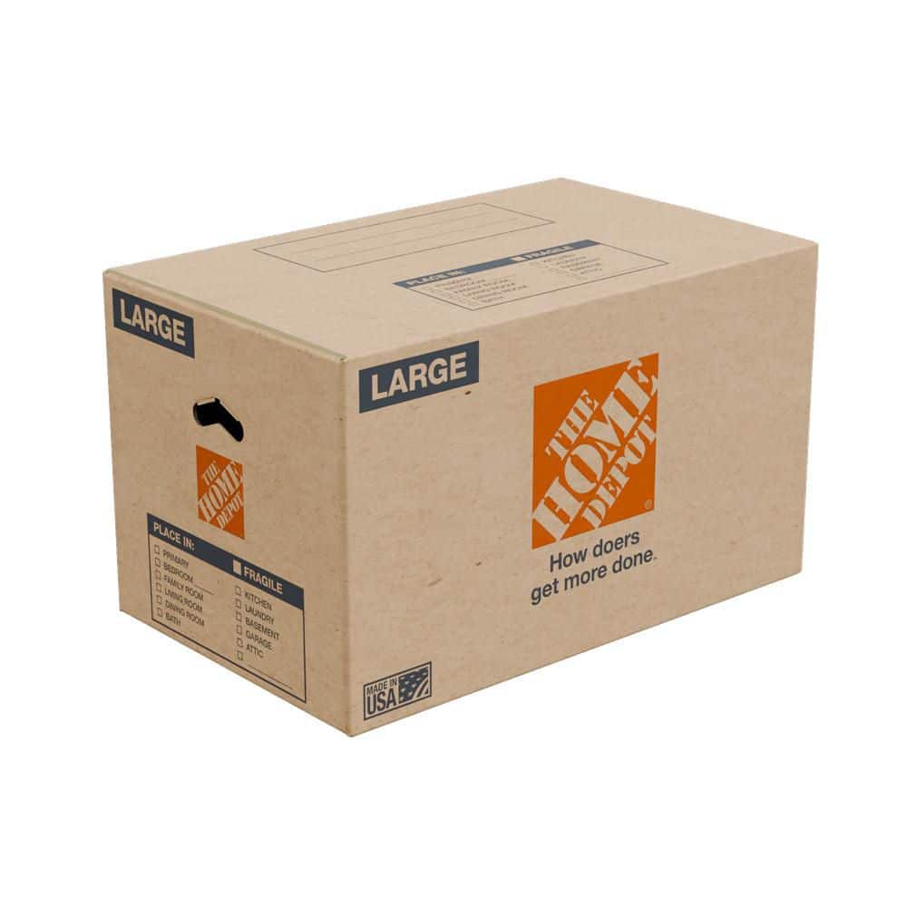 The Home Depot — Large Moving, Shipping, Packing Box with Handles | Rental