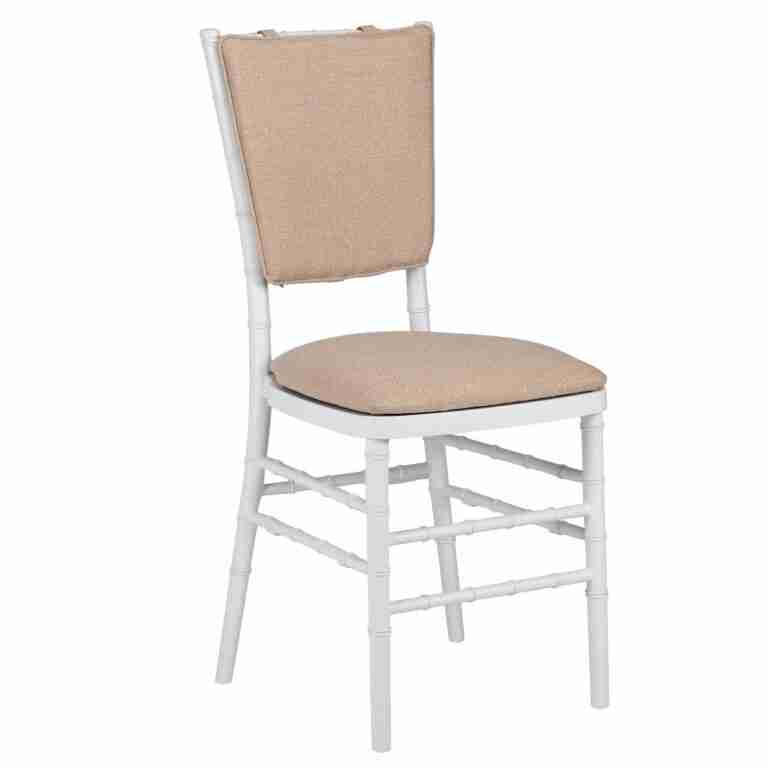 Beige Chiavari Chair Comfort Upgrade Kit with SlipNot™ Technology | Rental