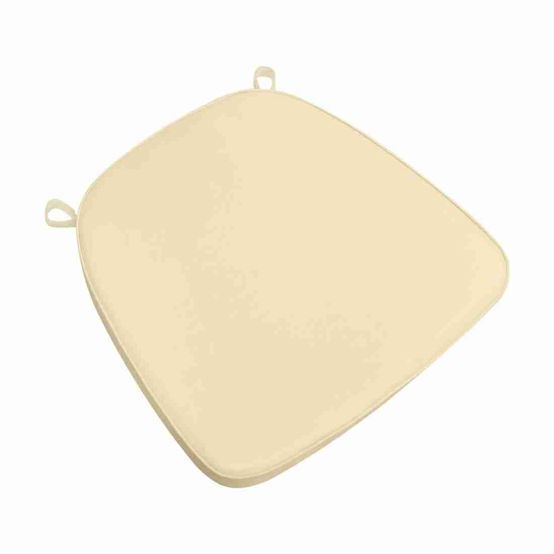 ivory 20 thick vinyl chiavari chair cushion 1