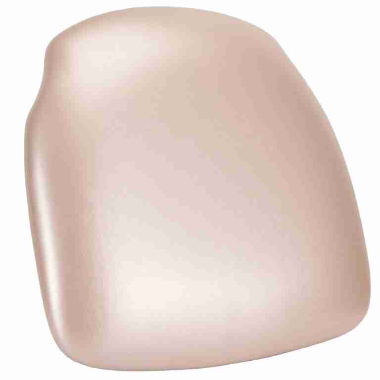 Rose Gold Vinyl 1.75″ Thick Cross Back Cushion with SlipNot™ Technology | Rental