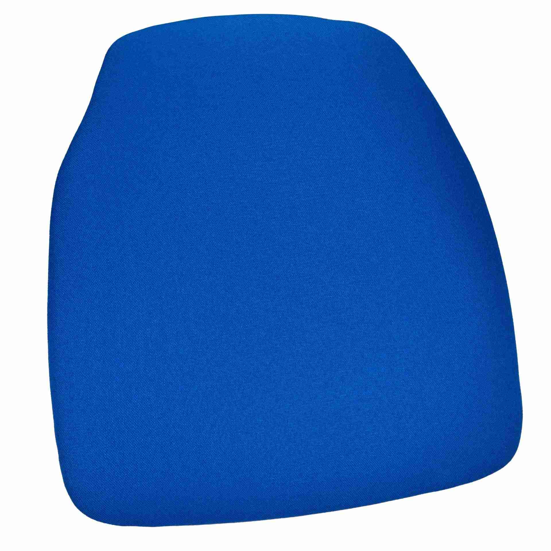 royal blue 175 thick fabric panel back chiavari chair cushion and slipnot