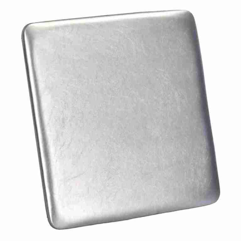 Silver 0.75″ Vinyl Panel Cushion with SlipNot™ Technology for Clear Folding Chair | Rental Silver 0.75″ Vinyl Panel Cushion with SlipNot™ Technology for Clear Folding Chair | Rental