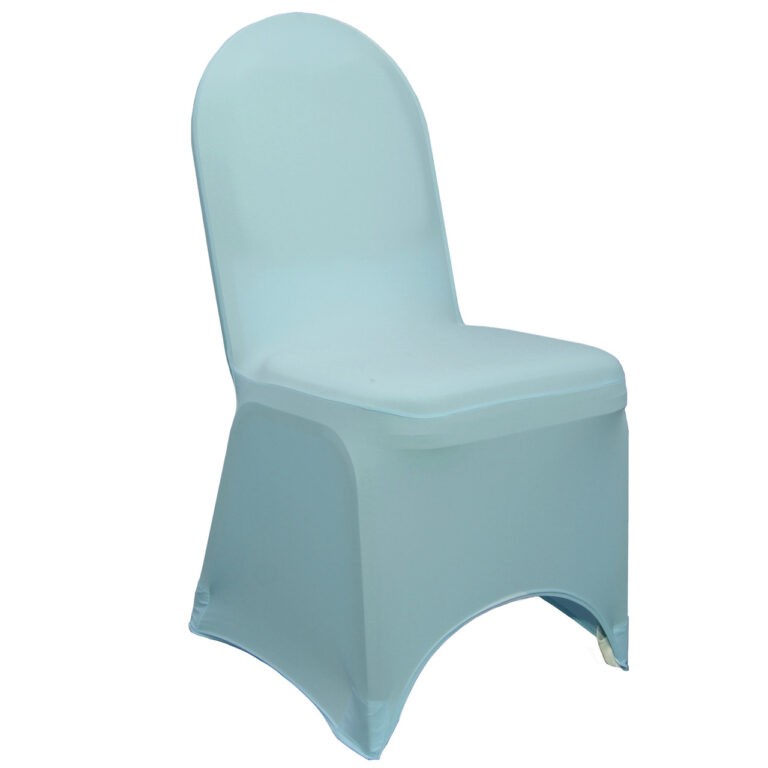 Stretch Spandex Banquet Chair Cover Dusty Blue | Rental Stretch Spandex Banquet Chair Cover Dusty Blue | Rental