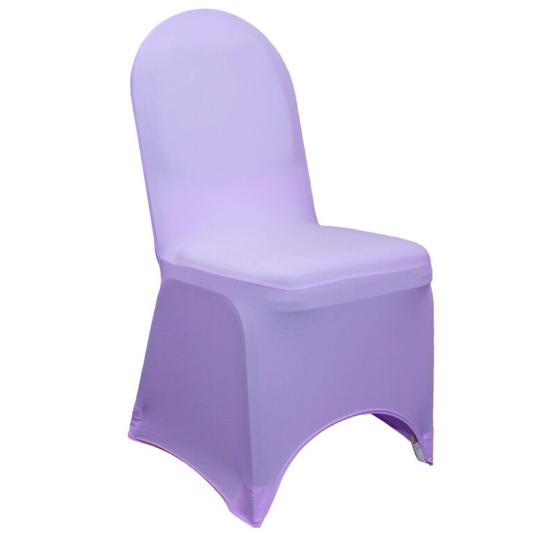 Stretch Spandex Banquet Chair Cover Lavender | Rental Stretch Spandex Banquet Chair Cover Lavender | Rental