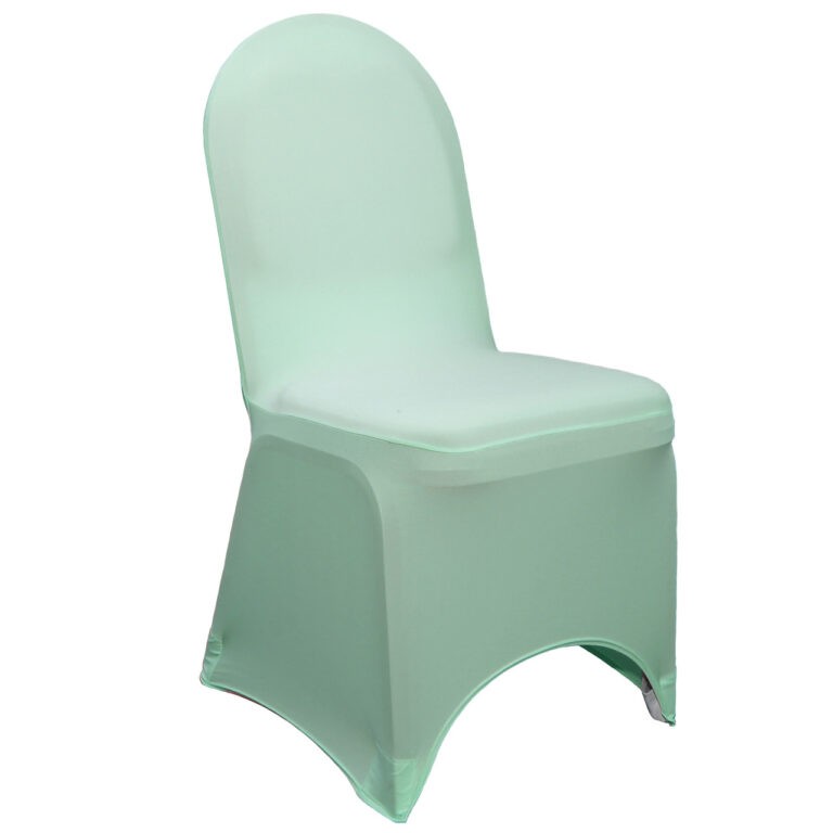 Stretch Spandex Banquet Chair Cover Mint | Rental Stretch Spandex Banquet Chair Cover Mint | Rental