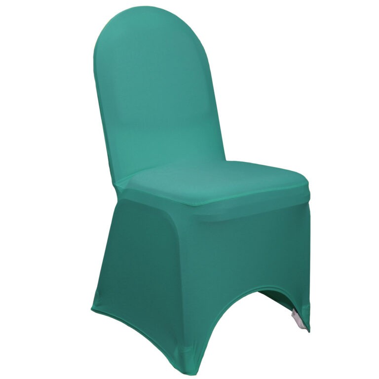 Stretch Spandex Banquet Chair Cover Teal | Rental Stretch Spandex Banquet Chair Cover Teal | Rental