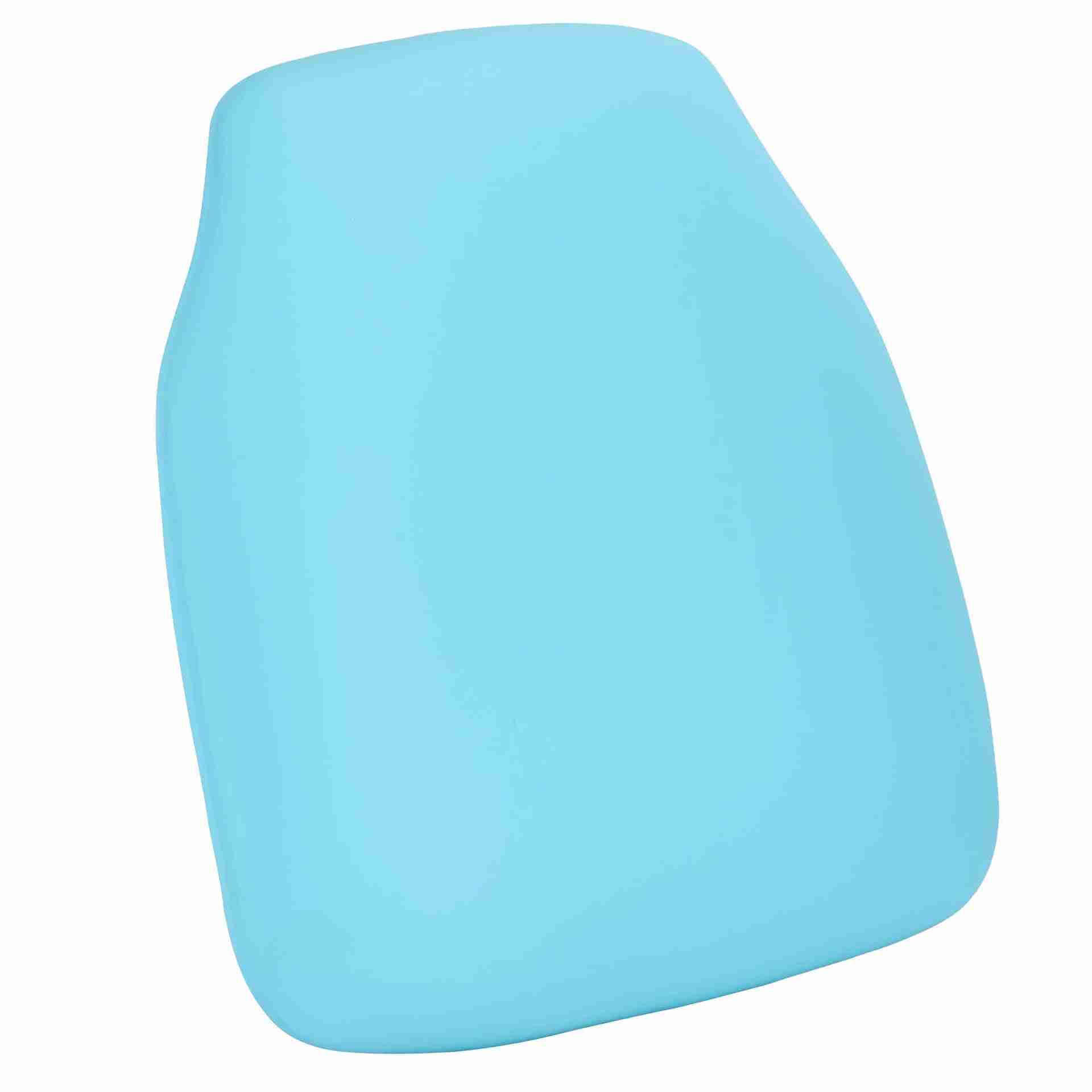 turquoise blue vinyl panel back chiavari cushion with slipnot technology