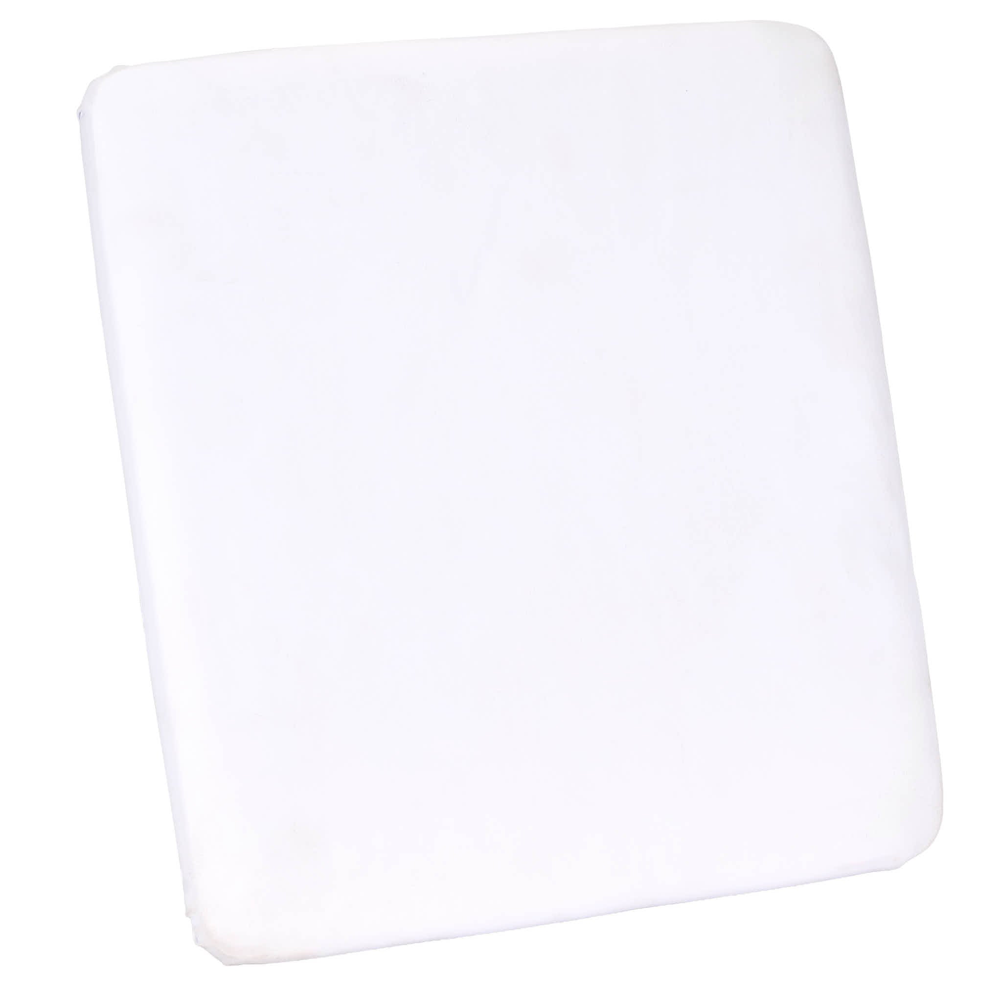 white 075 vinyl panel cushion with slipnot technology for clear folding chair 1
