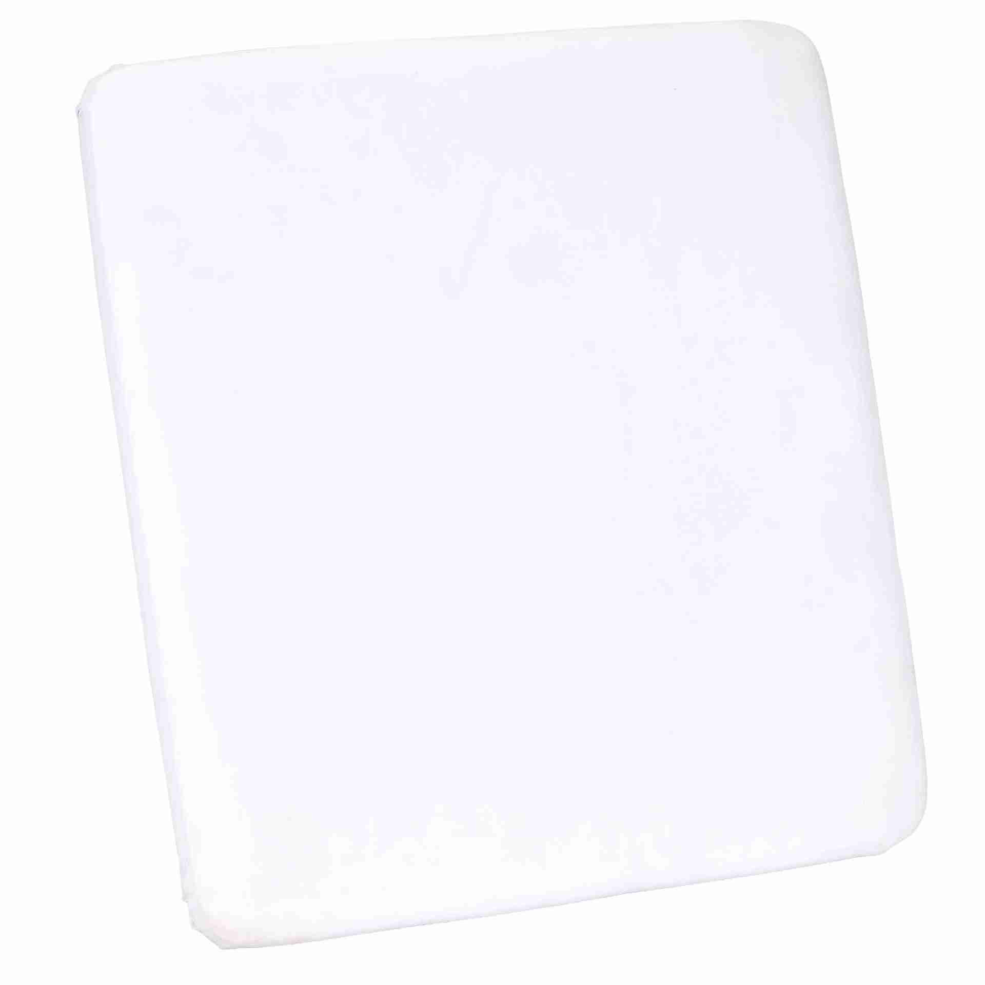 white 075 vinyl panel cushion with slipnot technology for clear folding chair
